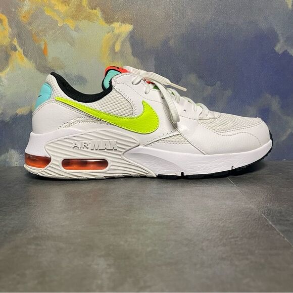Nike Air Max Excee Women's White/Volt-Black- Crimson Sneakers Size 9 - Picture 10 of 16